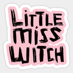 Little Miss Witch For Girl Halloween Sticker